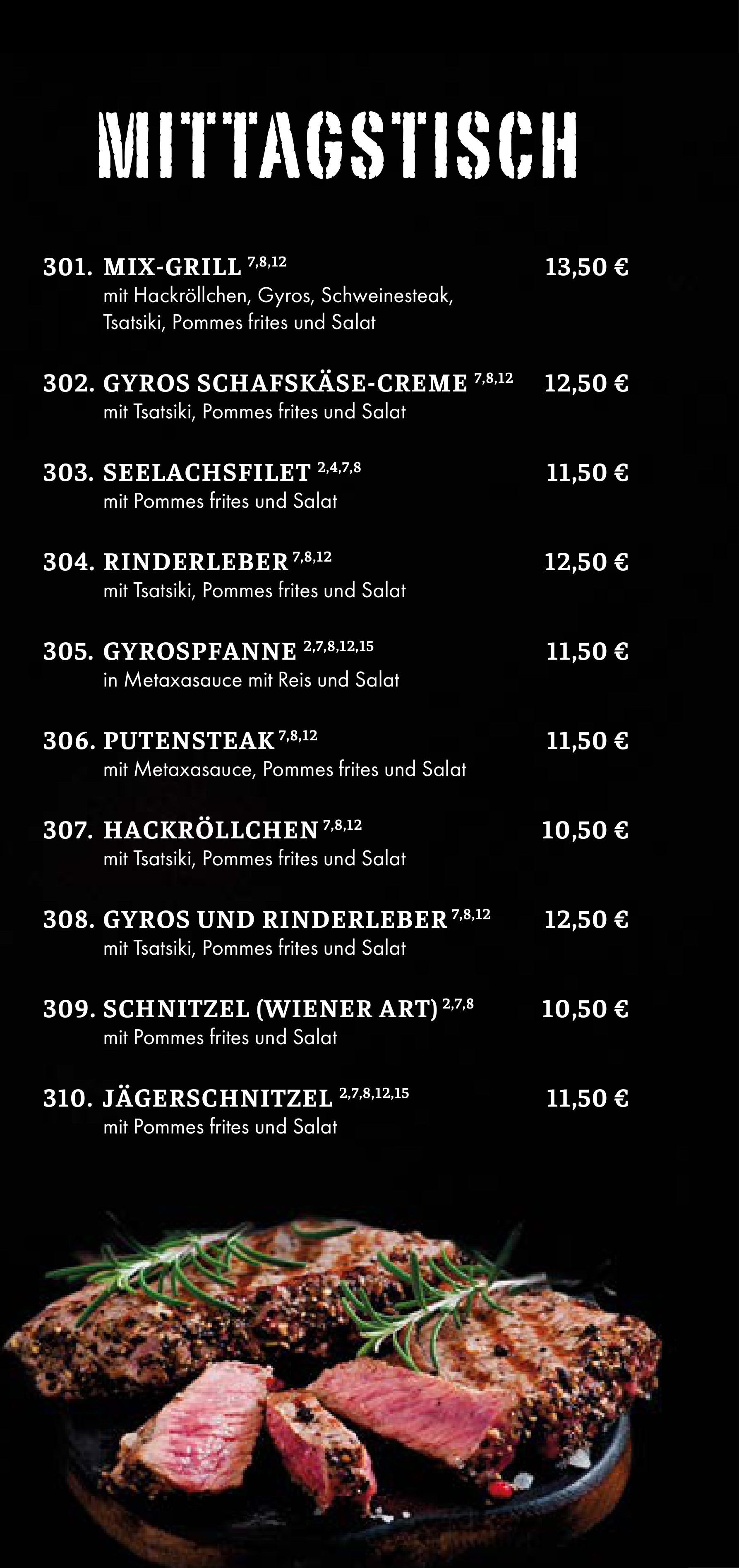Mittagstisch Restaurant Kreta – Seite 1